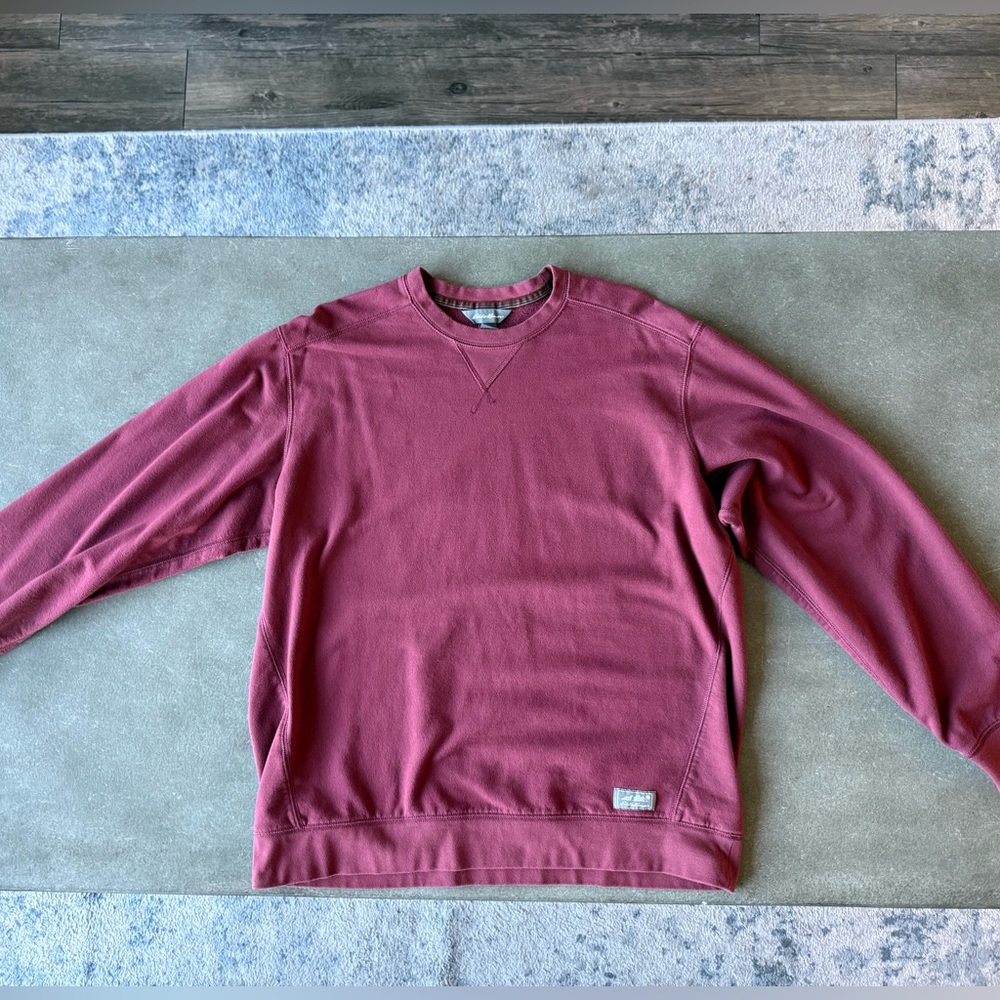 Eddie Bauer Burgundy Crewneck Sweatshirt